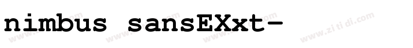 nimbus sansEXxt字体转换